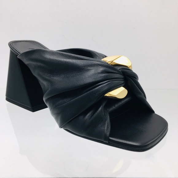 J. W. Anderson Chain Link Heel Mule Black Napa Size EU 39  US 9 Medium - Picture 11 of 16